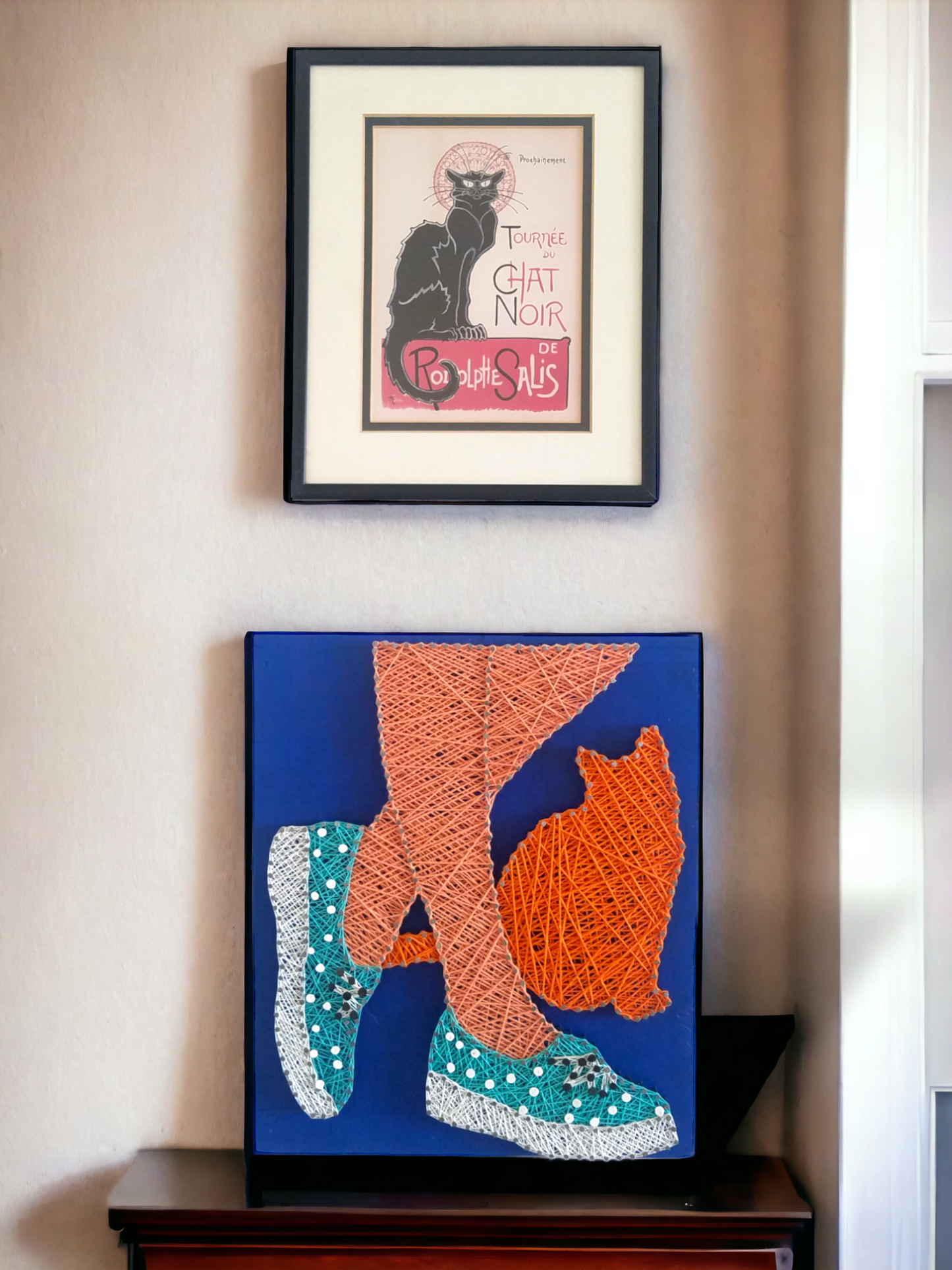 Custom Cat Nail String Art