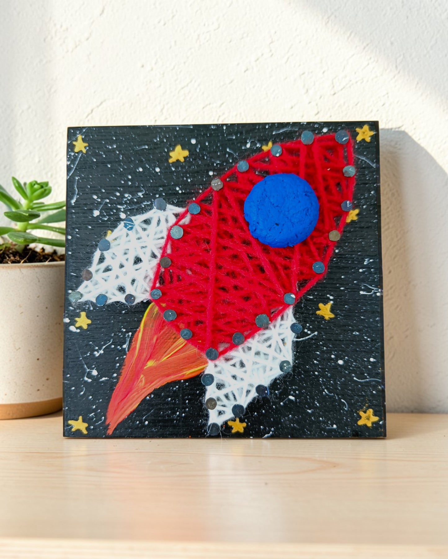 DIY Rocket String Art Kit