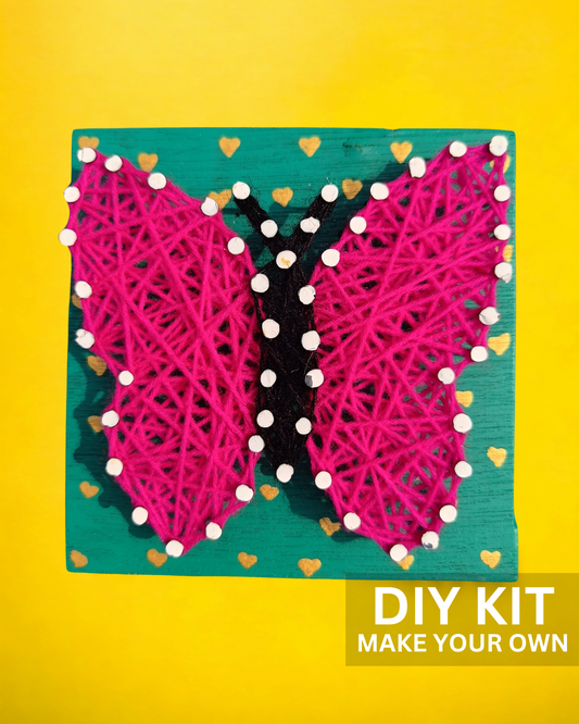 DIY Butterfly String Art Kit