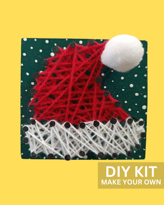 DIY Santa Hat String Art Kit
