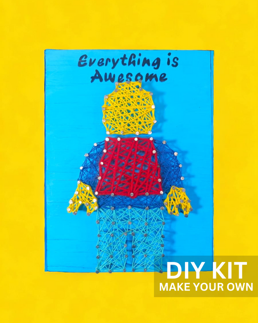 DIY Lego Man String Art Kit