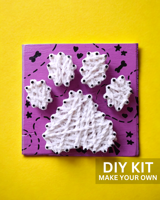 DIY Polar Paw String Art Kit
