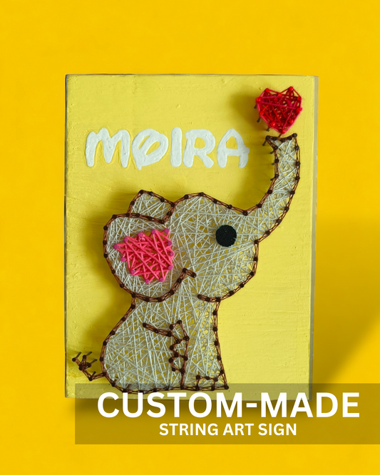 Custom Baby Elephant Nameplaque