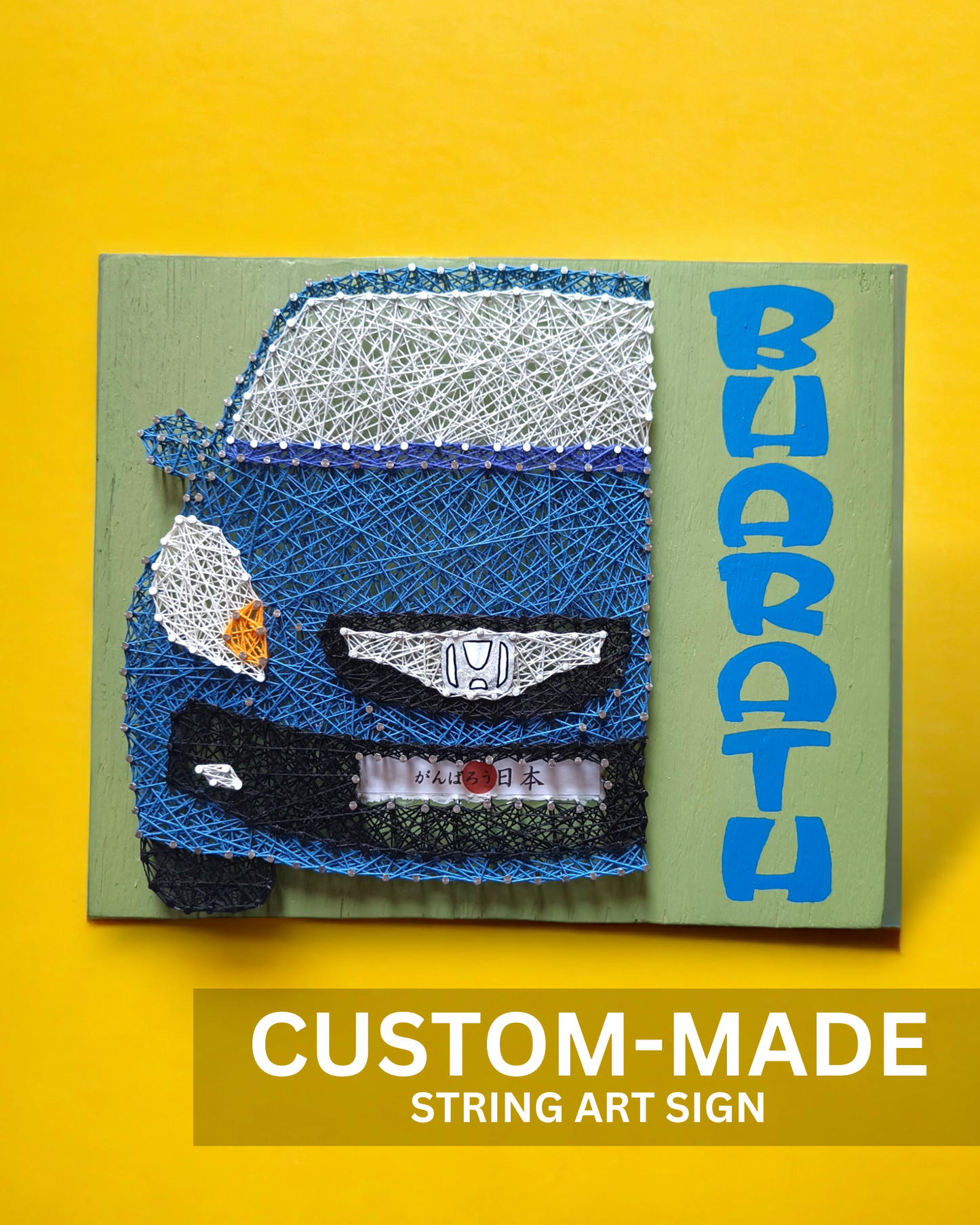 Custom Car Nail String Art