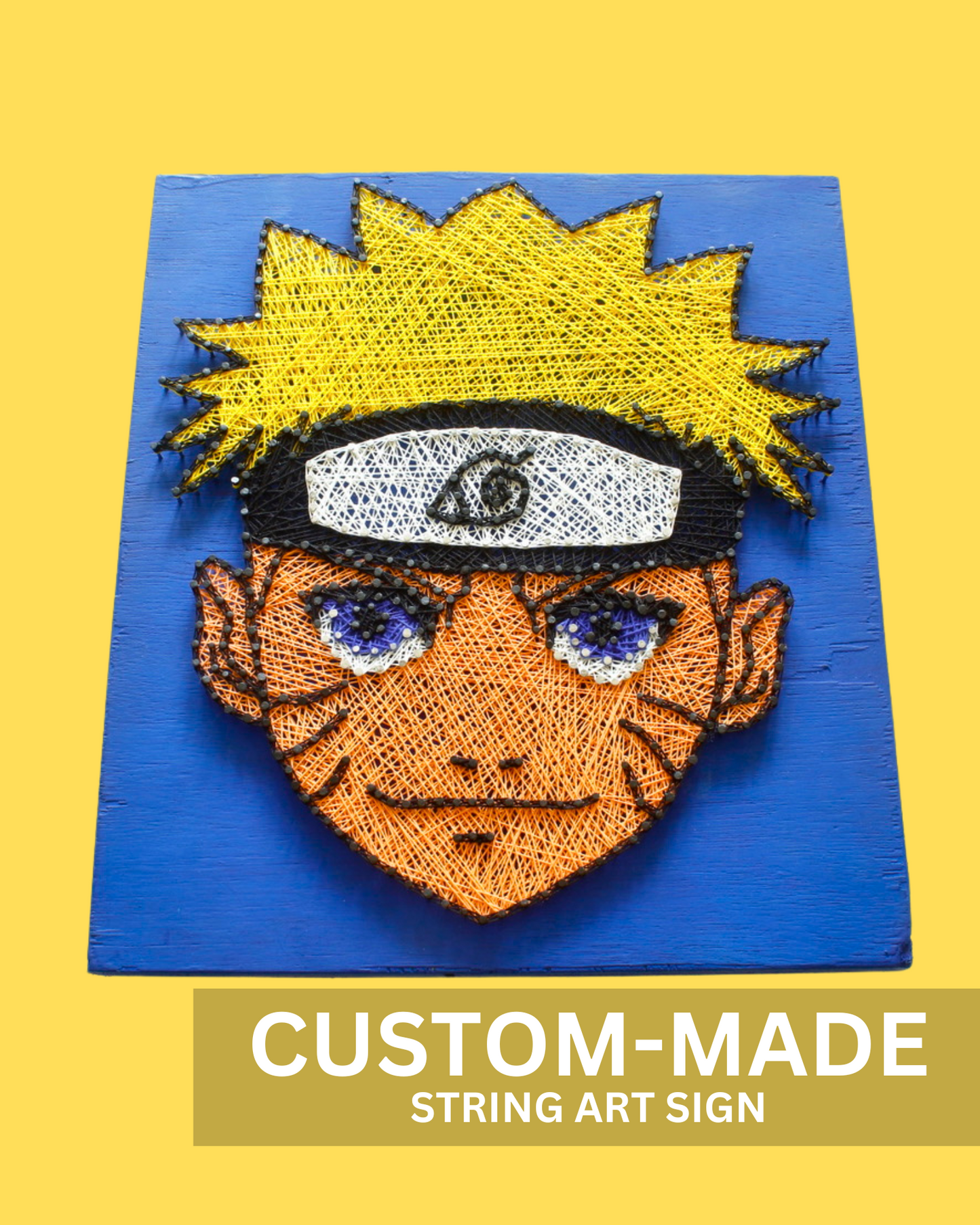 Naruto Nail String Art