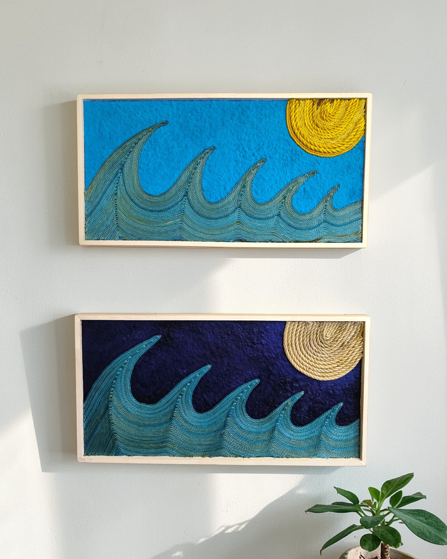 Day & Night Tides — Set of 2 Ghost Net Artworks