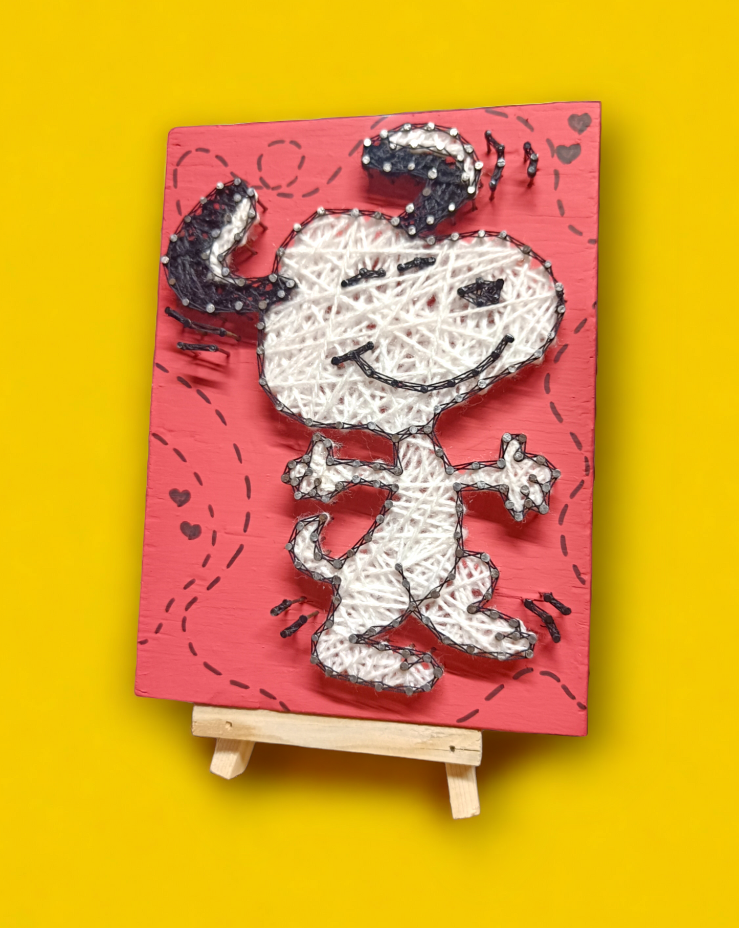 Dancing Snoopy Nail String Art