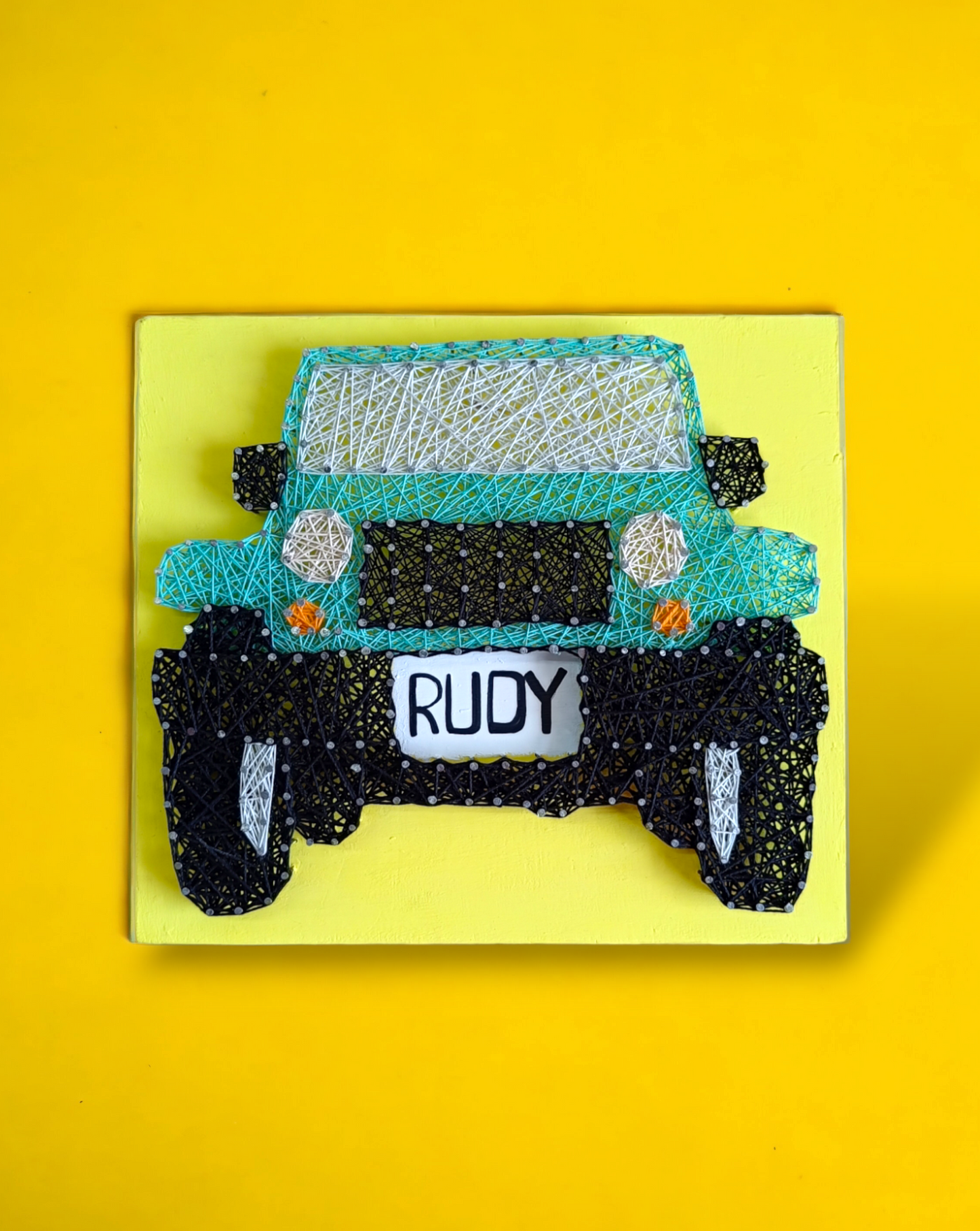 Custom Car Nail String Art