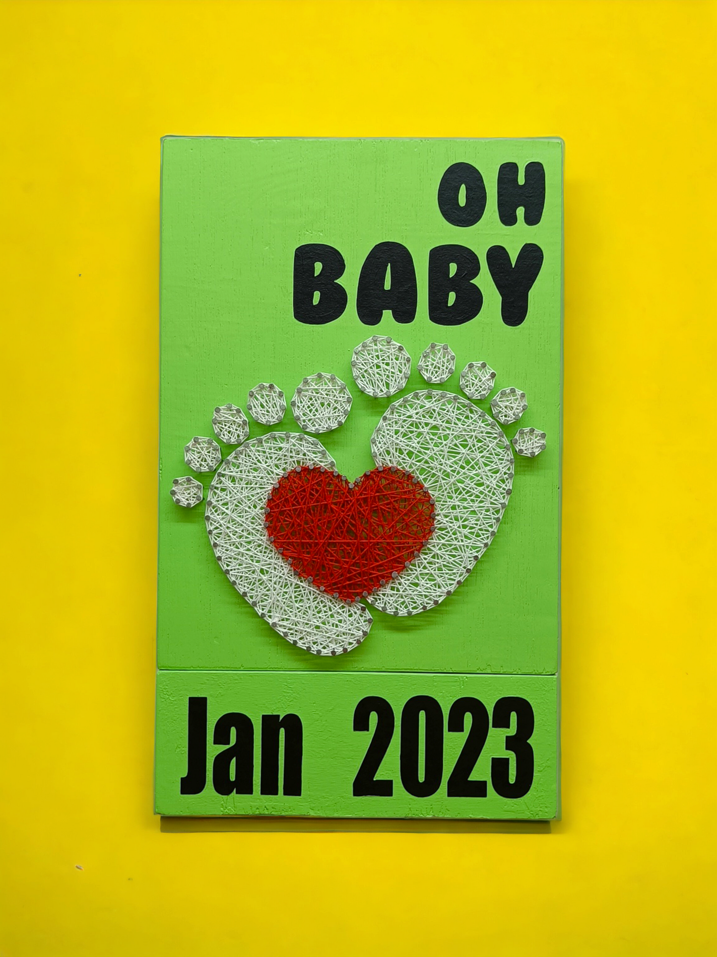 Custom Pregnancy Announcement- Modular Wall Decor