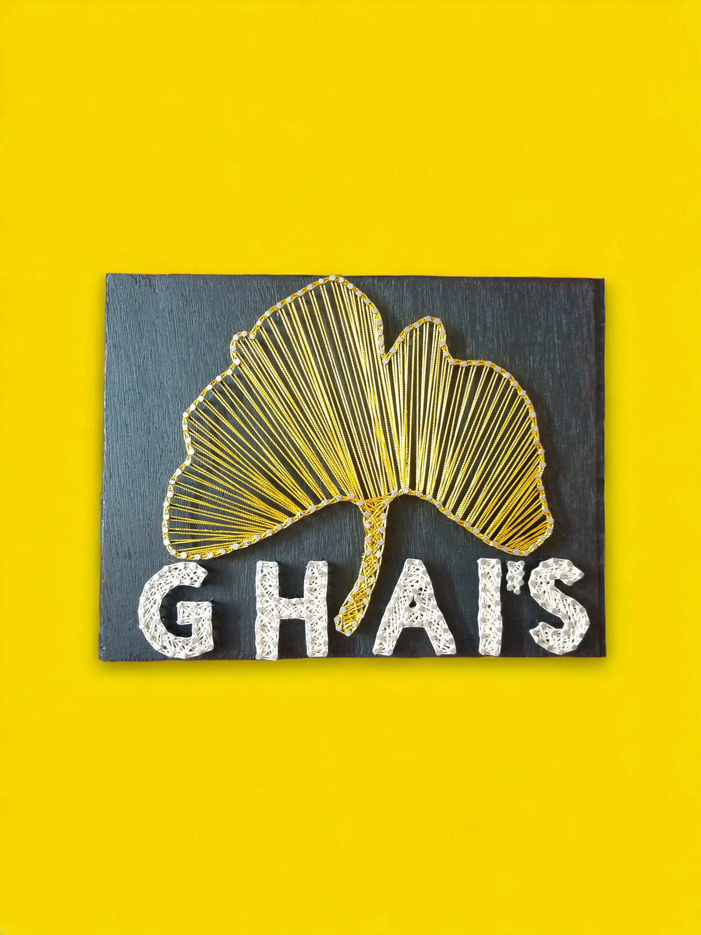 Custom House Nameplate - Gingko Petal