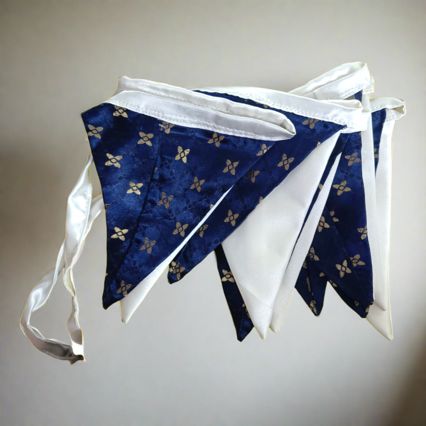 12 Flag Bunting - Upcycled and Reusable